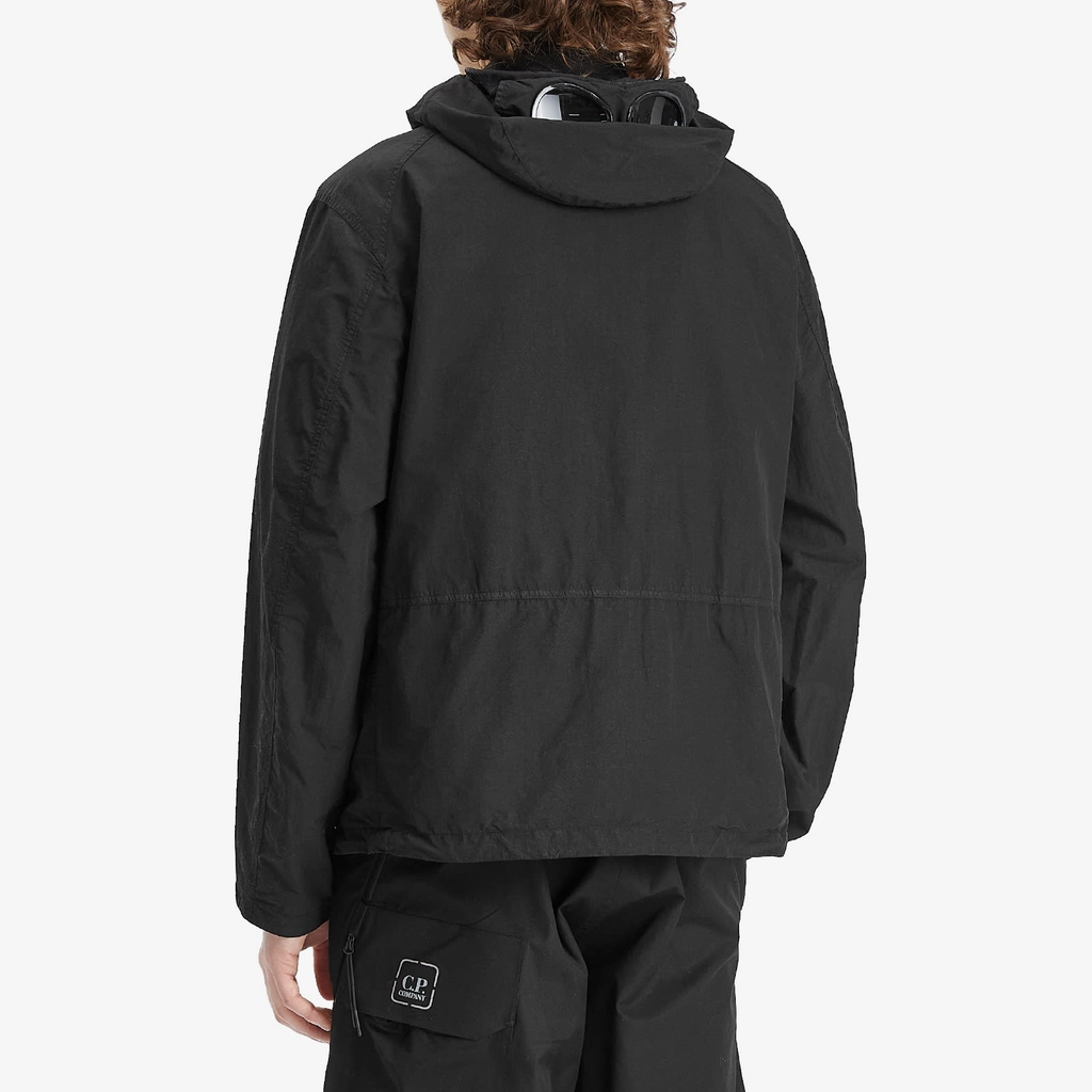 CP Company Men's Flatt Nylon Goggle Jacket Black